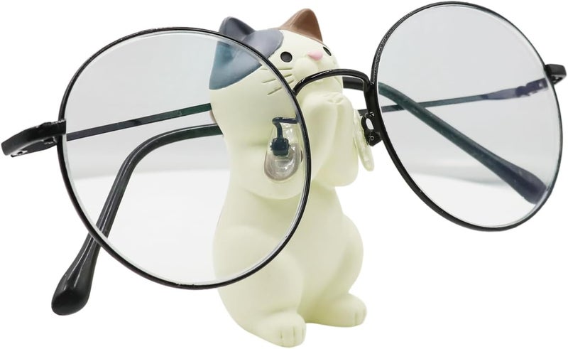 Suillty Cute Wooden Animal Glasses Holder Carving Sunglasses Eyeglass Display Stand Rack Home Office Desktop Decoration Gift for Kids - Image 3